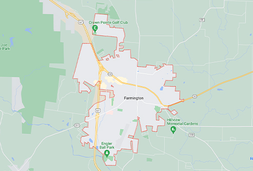 farmington mo map